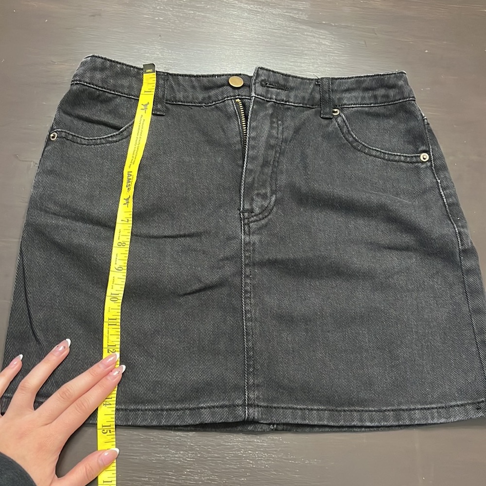 Forever 21 Black Denim Skirt